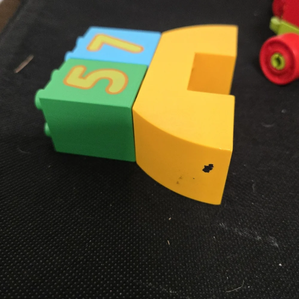 Mixed Lot Of Lego Duplo 11 blocks 1 train piece 3 figures 4 cars